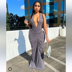 Grayscale Gray Knit Maxi